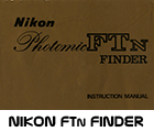 Click to download Nikon Photomic FTn Finder 1969 user's manual.