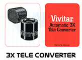 Click to download Vivitar 3X Tele Converter instructions.