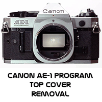 Canon AE-1 Program Top Cover Removal