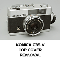 Konica C35 Top Cover Removal