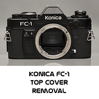 Konica FC-1 Top Cover Removal