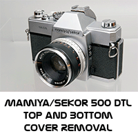 Mamiya/Sekor 500 DTL Top and Bottom Cover Removal