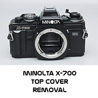 Minolta X-700 Top Cover Removal