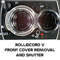Rolleicord V Front Cover Removal and Shutter Disassembly