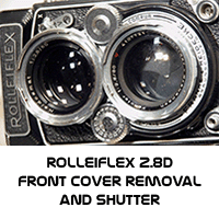 Rolleiflex 2.8D Front Cover Removal and Shutter Disassembly